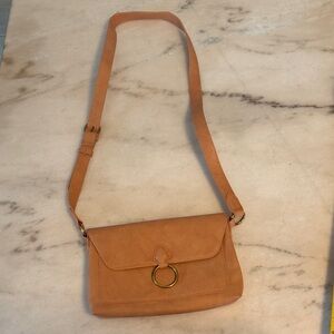 Tan Leather Crossbody Bag